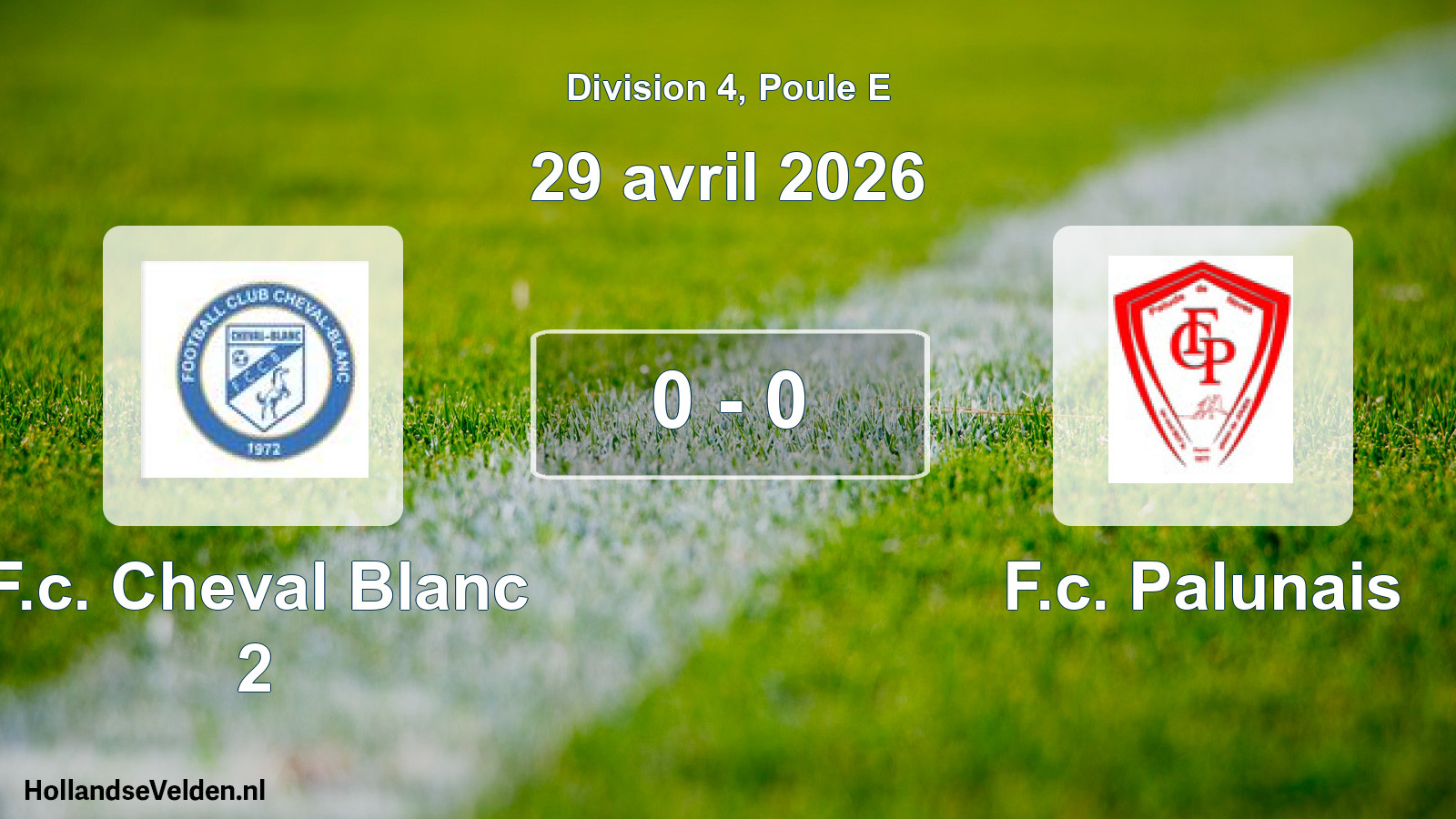 Match joué: F.c. Cheval Blanc 2 - F.c. Palunais 0 - 0 (29 avril 2026)
