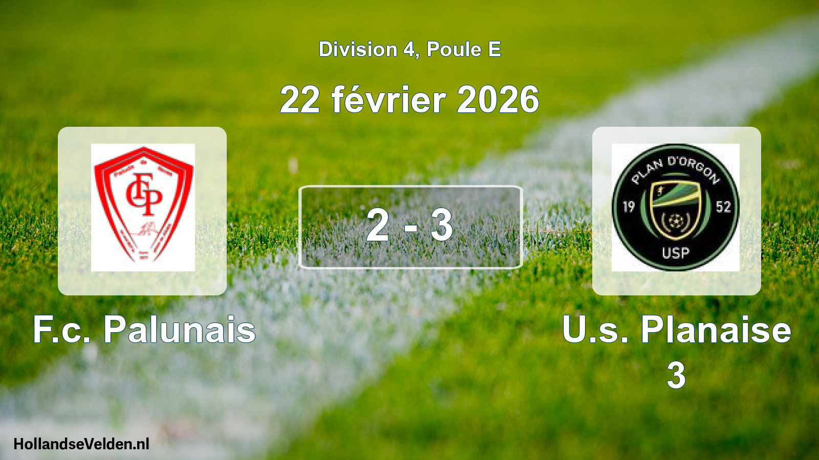 Total number of matches played: F.c. Palunais - U.s. Planaise 3 2 - 3 (22 February 2026)