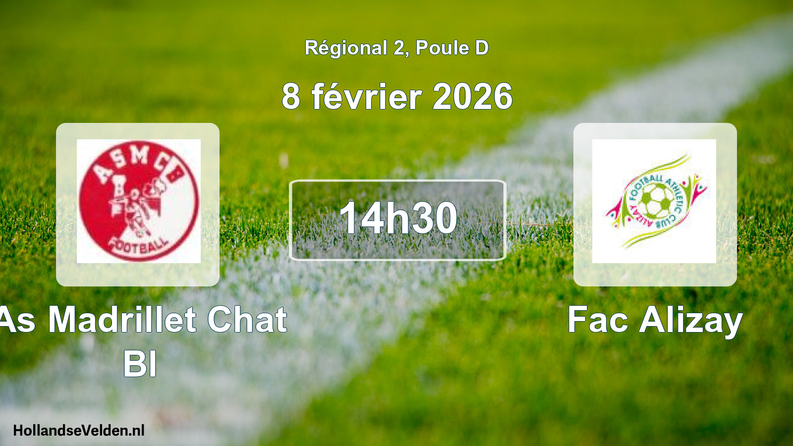 Geplande wedstrijd: As Madrillet Chat Bl - Fac Alizay (8 février 2026)