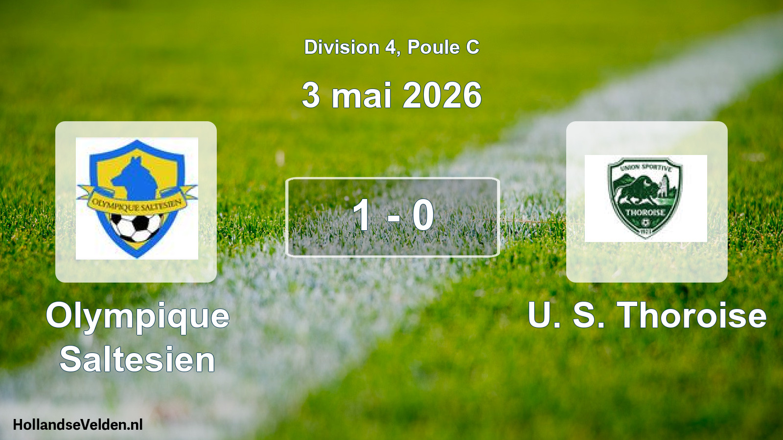 Total number of matches played: Olympique Saltesien - U. S. Thoroise 1 - 0 (3 May 2026)