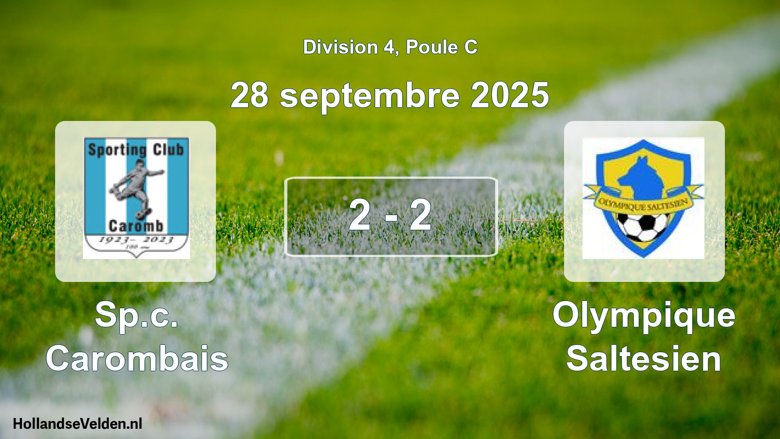 Total number of matches played: Sp.c. Carombais - Olympique Saltesien 2 - 2 (28 September 2025)