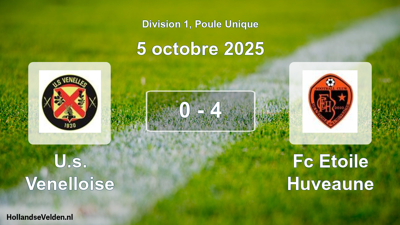 Total number of matches played: U.s. Venelloise - Fc Etoile Huveaune 0 - 4 (5 October 2025)