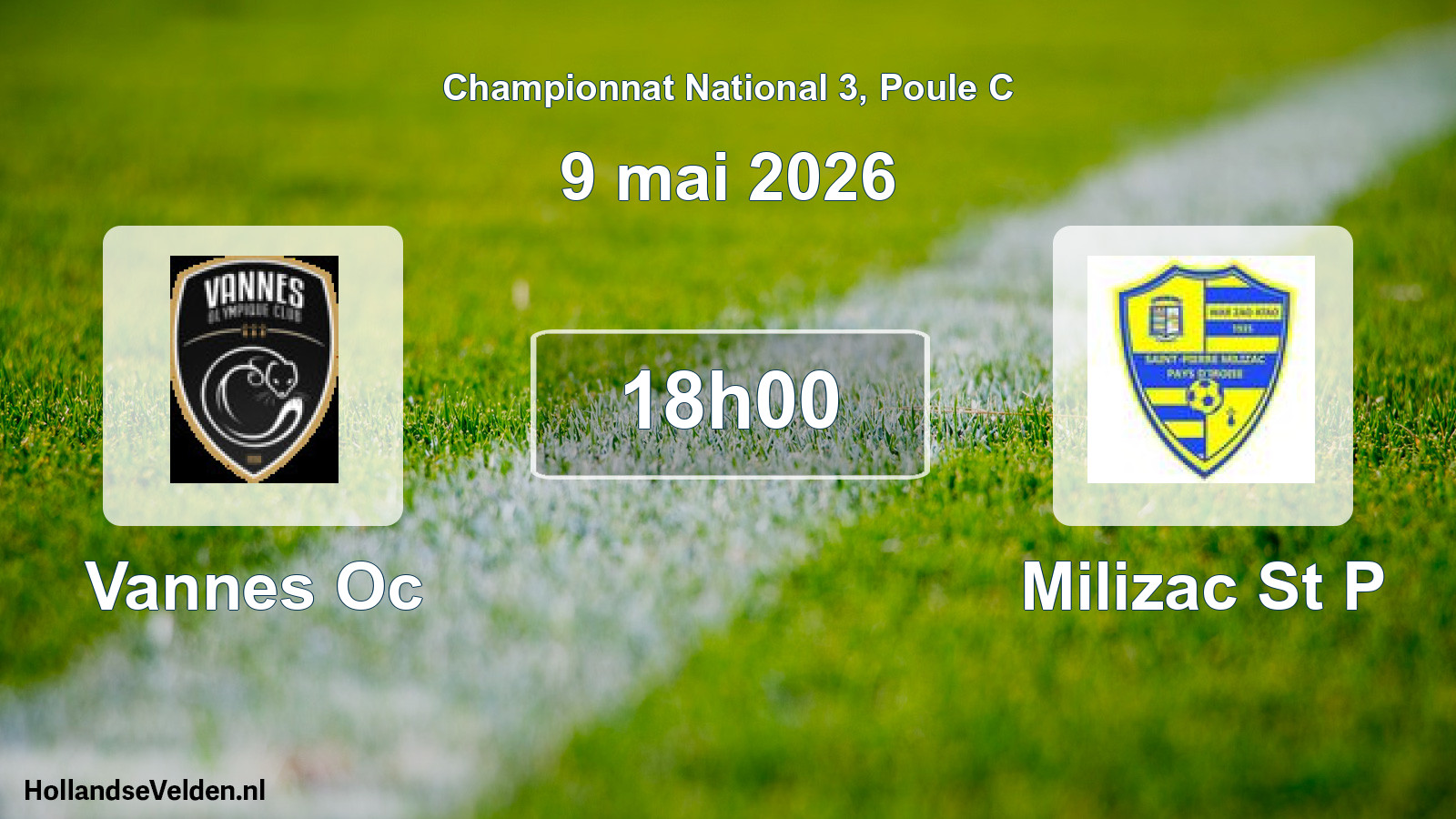Scheduled Match: Vannes Oc - Milizac St P (9 May 2026)