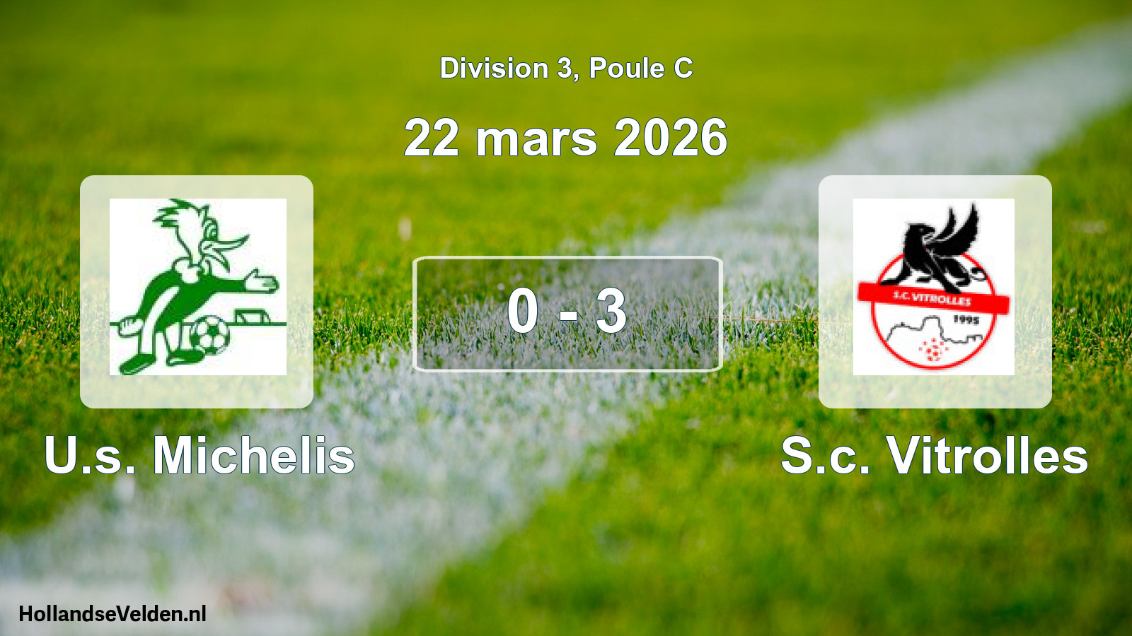 Total number of matches played: U.s. Michelis - S.c. Vitrolles 0 - 3 (22 March 2026)