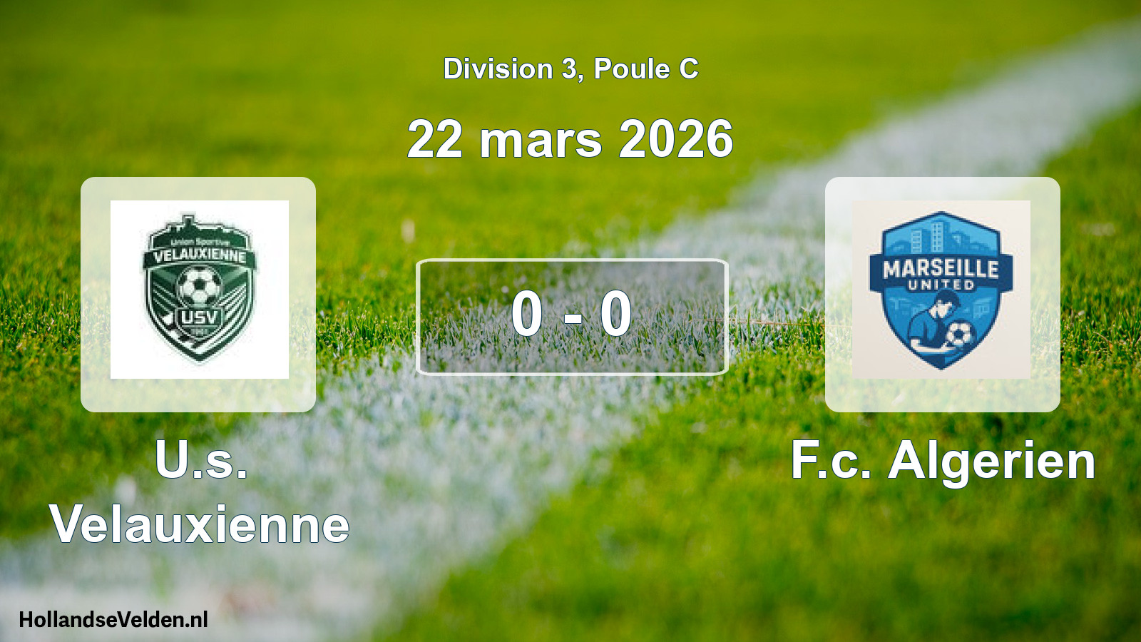 Total number of matches played: U.s. Velauxienne - F.c. Algerien 0 - 0 (22 March 2026)