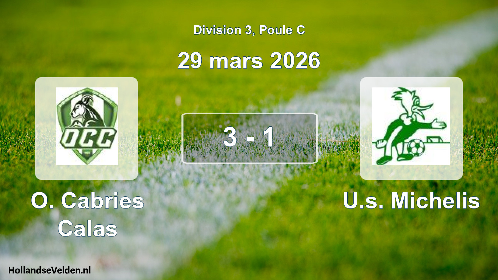 Total number of matches played: O. Cabries Calas - U.s. Michelis 3 - 1 (29 March 2026)