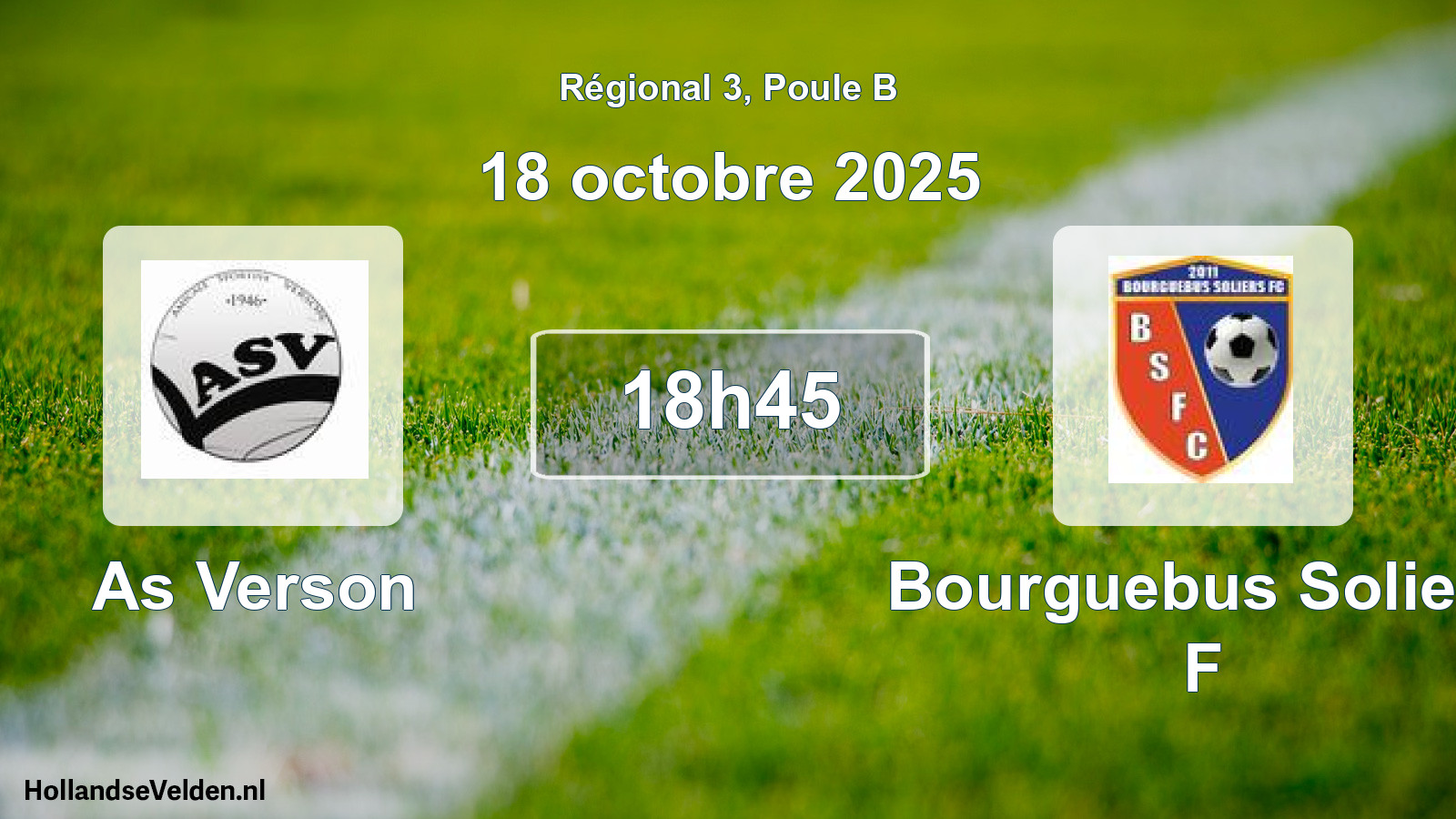Geplande wedstrijd: As Verson - Bourguebus Soliers F (18 oktober 2025)