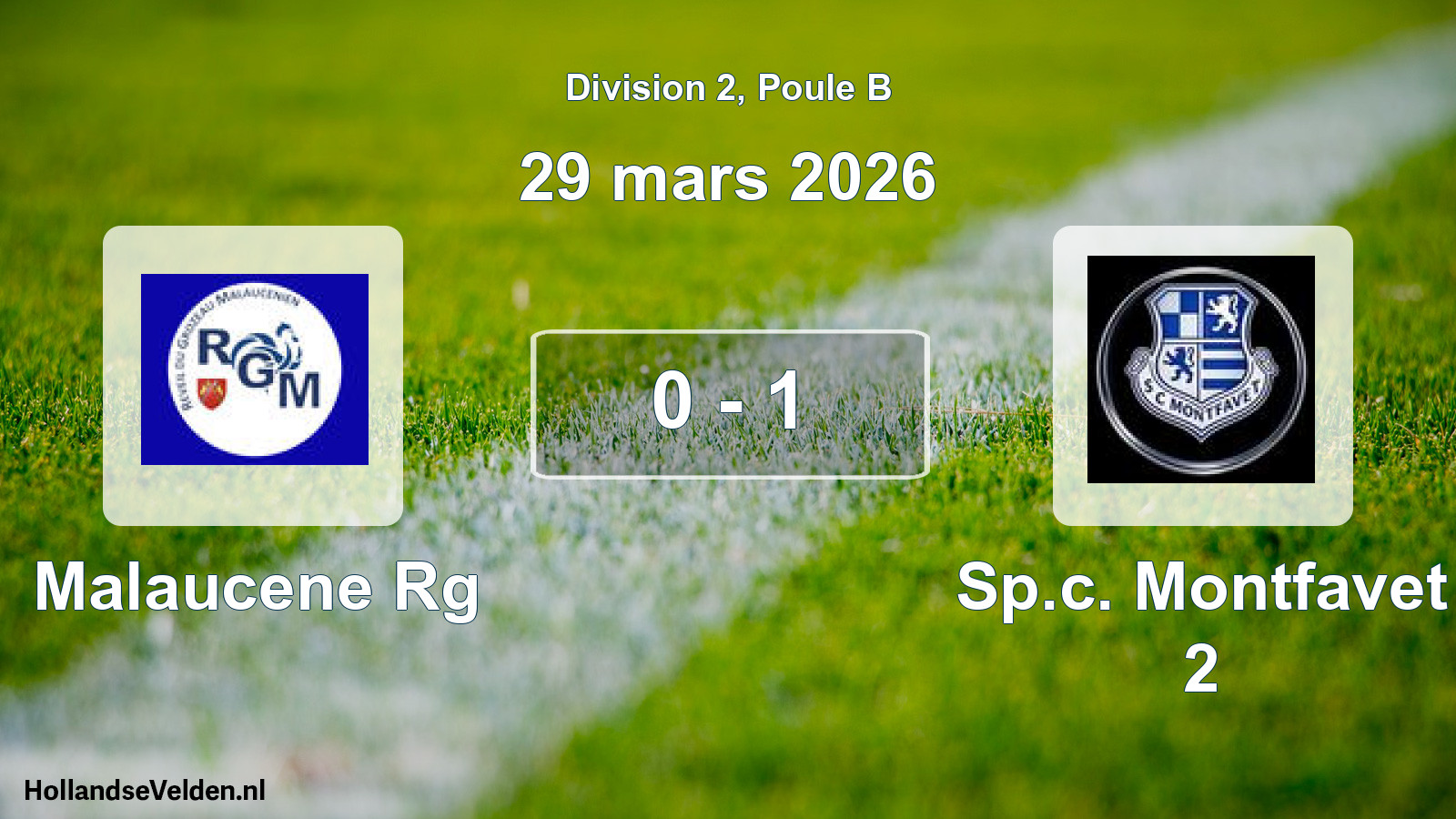 Total number of matches played: Malaucene Rg - Sp.c. Montfavet 2 0 - 1 (29 March 2026)