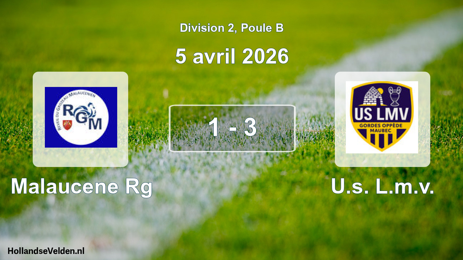 Total number of matches played: Malaucene Rg - U.s. L.m.v. 1 - 3 (5 April 2026)