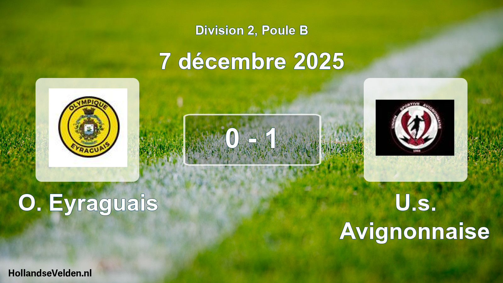 Total number of matches played: O. Eyraguais - U.s. Avignonnaise 0 - 1 (7 December 2025)
