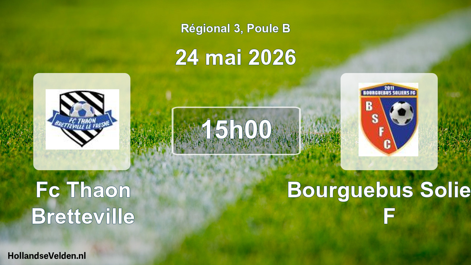 Scheduled Match: Fc Thaon Bretteville - Bourguebus Soliers F (24 May 2026)