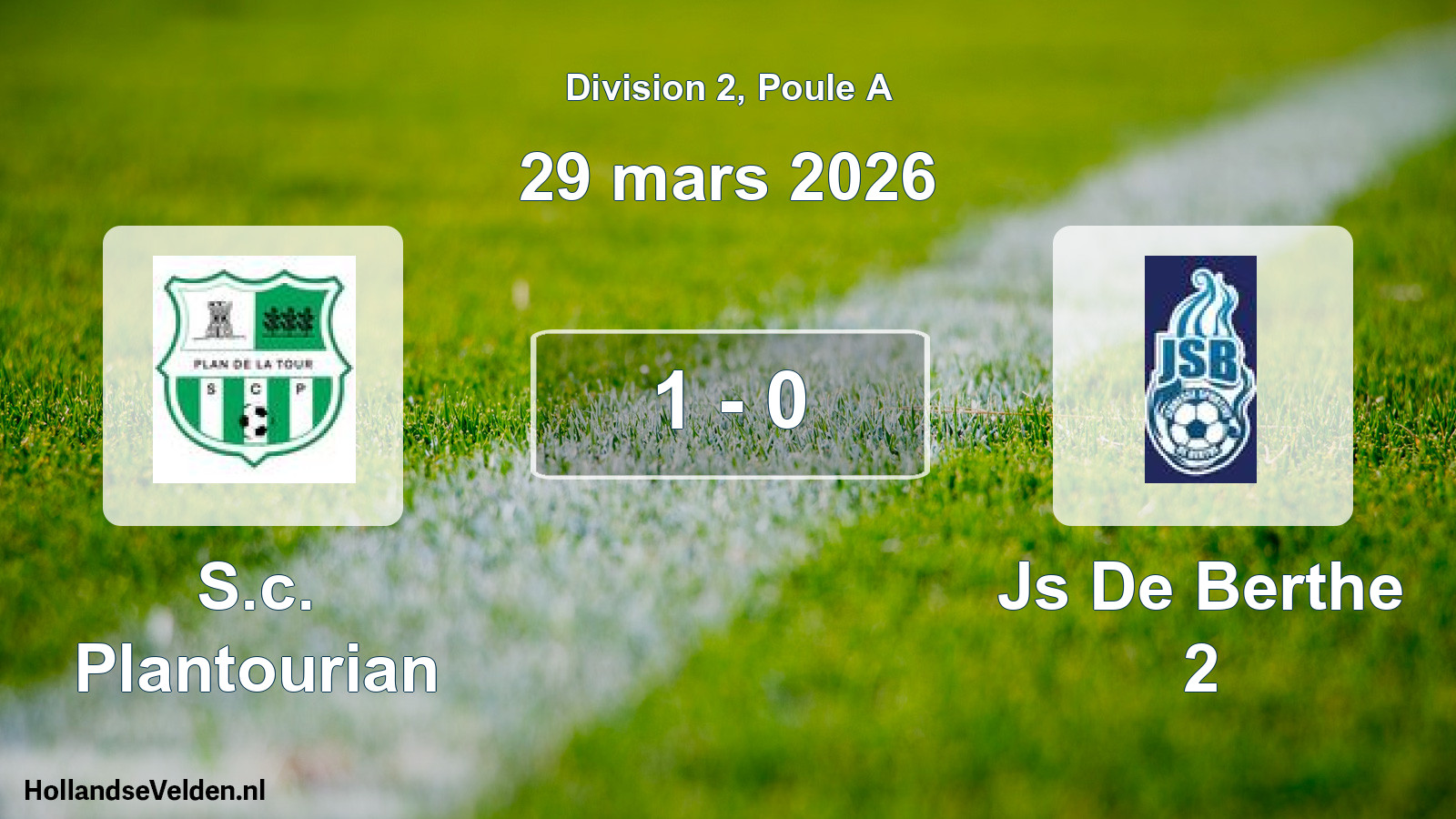 Total number of matches played: S.c. Plantourian - Js De Berthe 2 1 - 0 (29 March 2026)