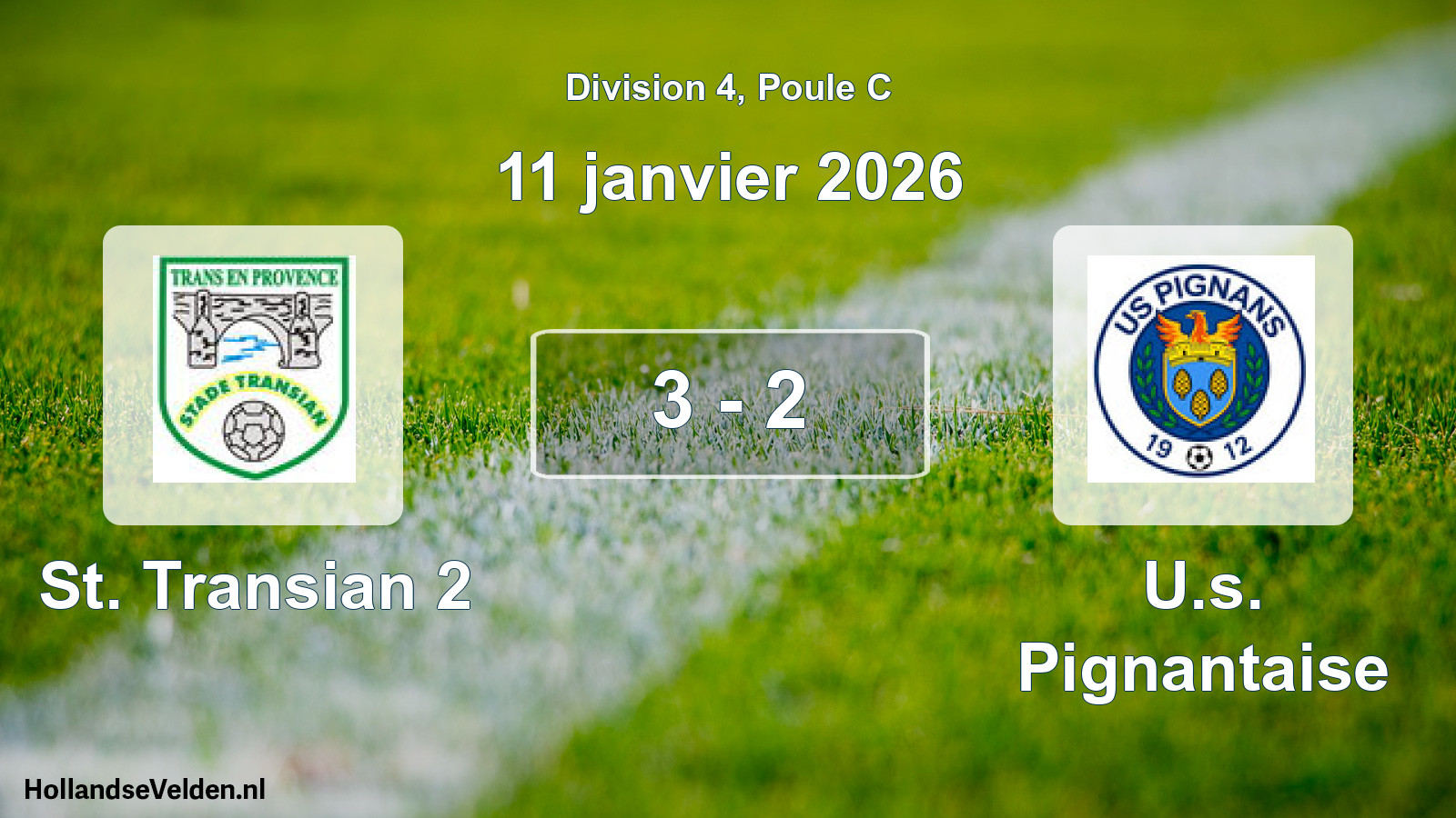 Total number of matches played: St. Transian 2 - U.s. Pignantaise 3 - 2 (11 January 2026)