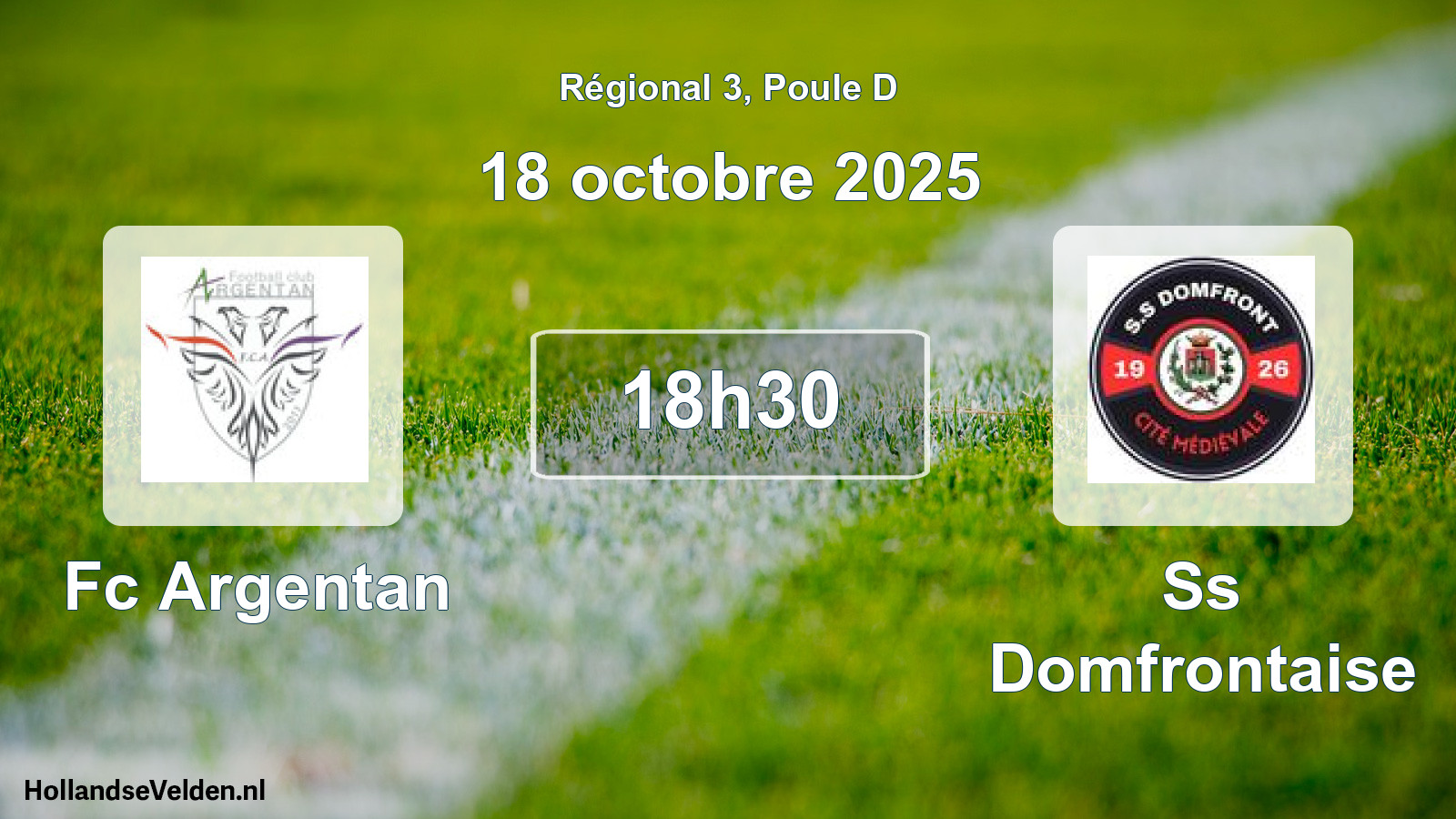 Geplande wedstrijd: Fc Argentan - Ss Domfrontaise (18 oktober 2025)