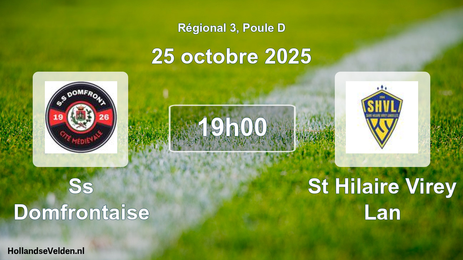 Geplande wedstrijd: Ss Domfrontaise - St Hilaire Virey Lan (25 oktober 2025)