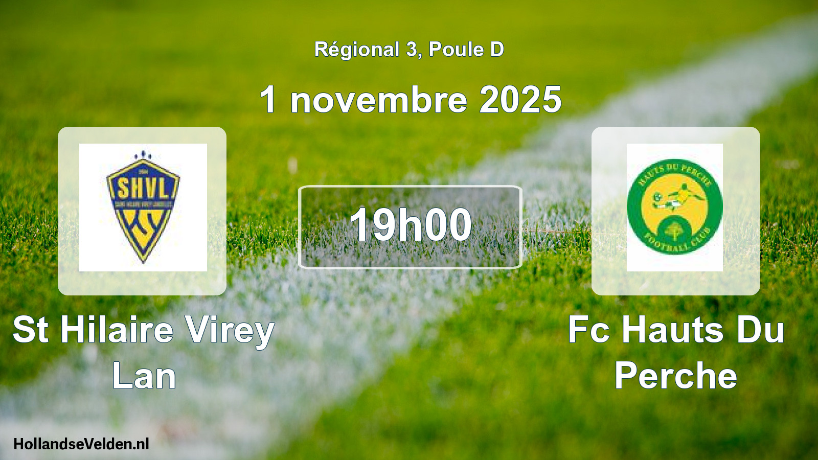 Scheduled Match: St Hilaire Virey Lan - Fc Hauts Du Perche (1 November 2025)