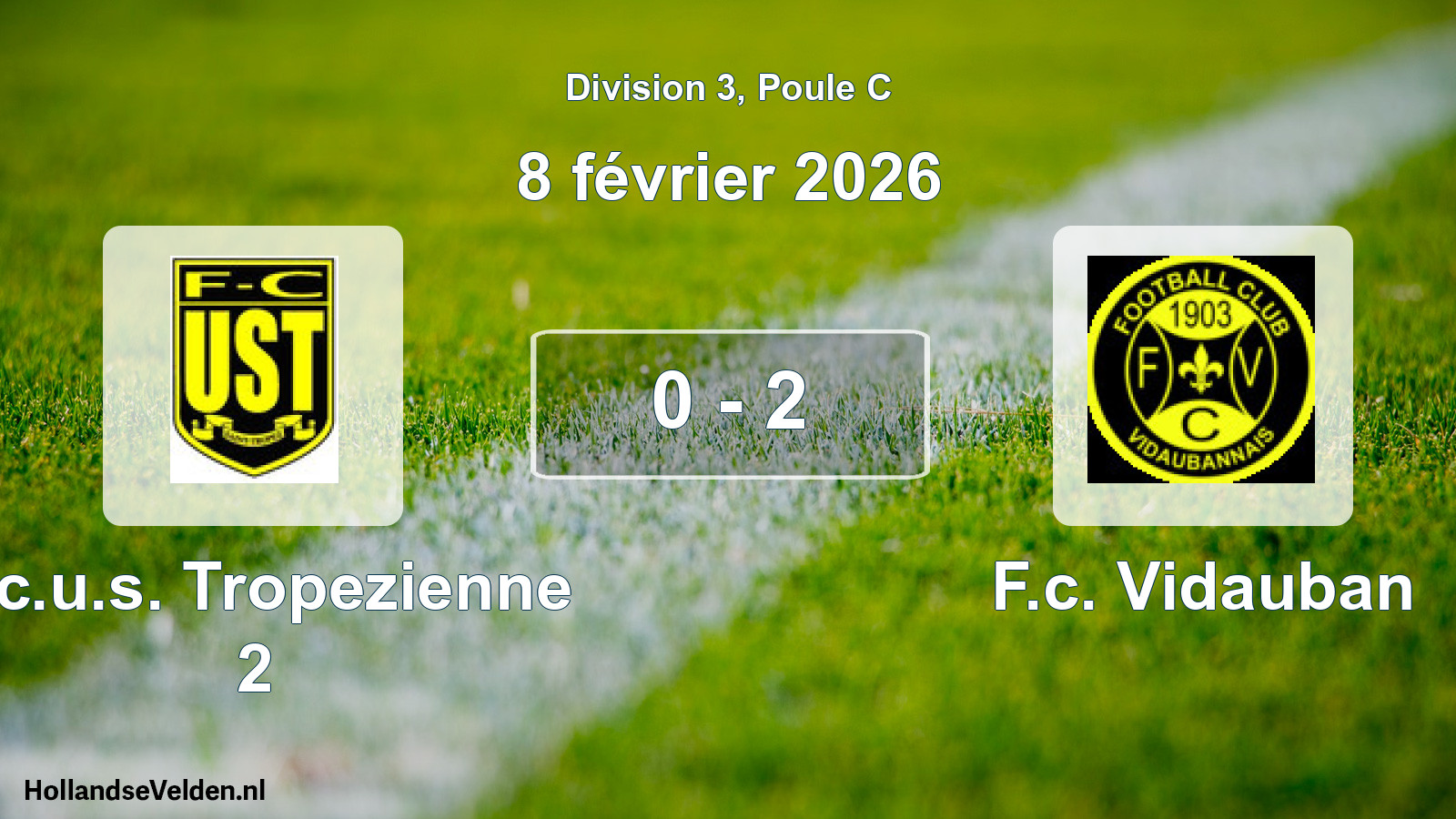 Total number of matches played: F.c.u.s. Tropezienne 2 - F.c. Vidauban 0 - 2 (8 February 2026)