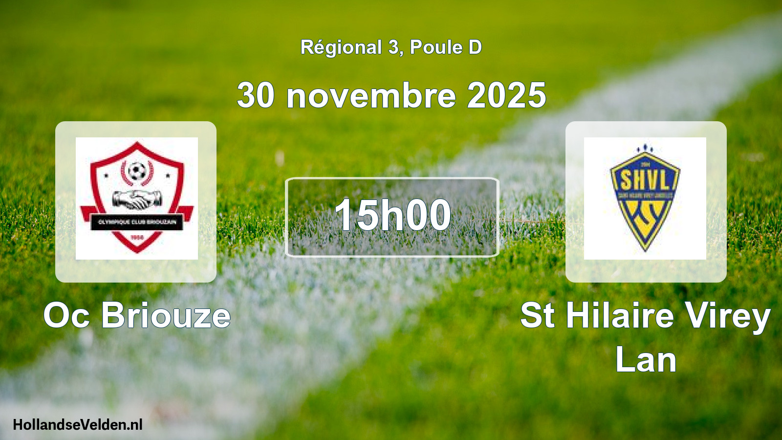 Scheduled Match: Oc Briouze - St Hilaire Virey Lan (30 November 2025)