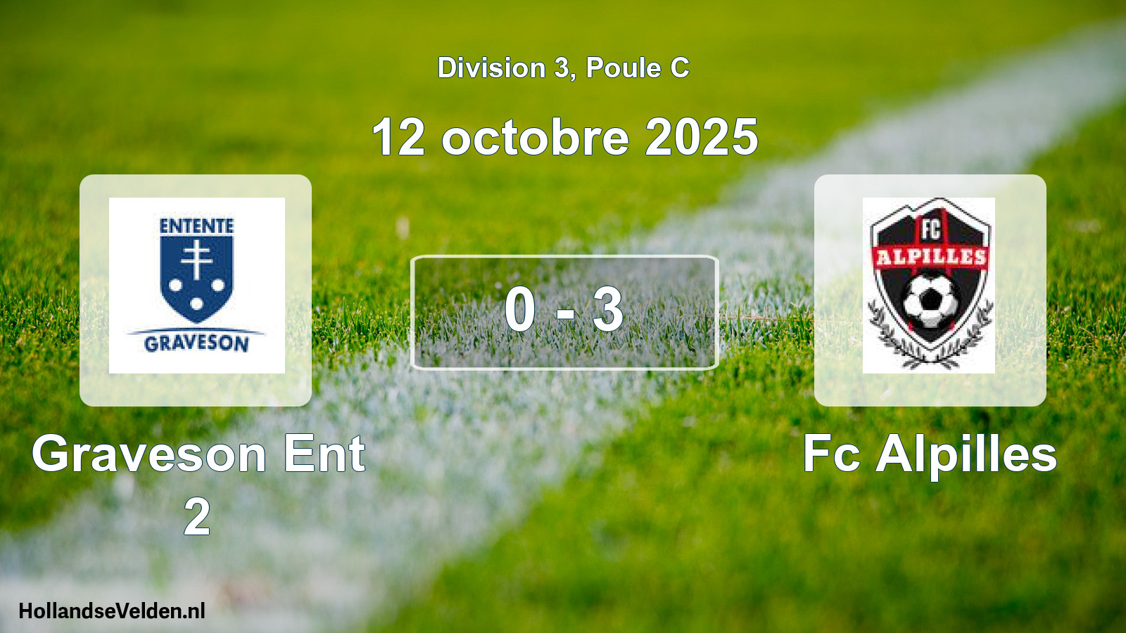Match joué: Graveson Ent 2 - Fc Alpilles 0 - 3 (12 octobre 2025)