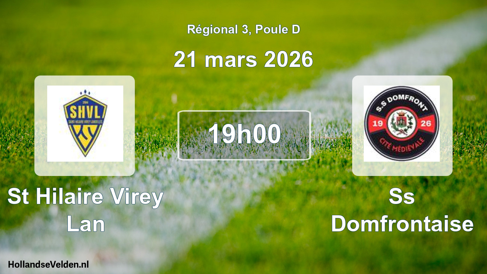 Geplande wedstrijd: St Hilaire Virey Lan - Ss Domfrontaise (21 maart 2026)