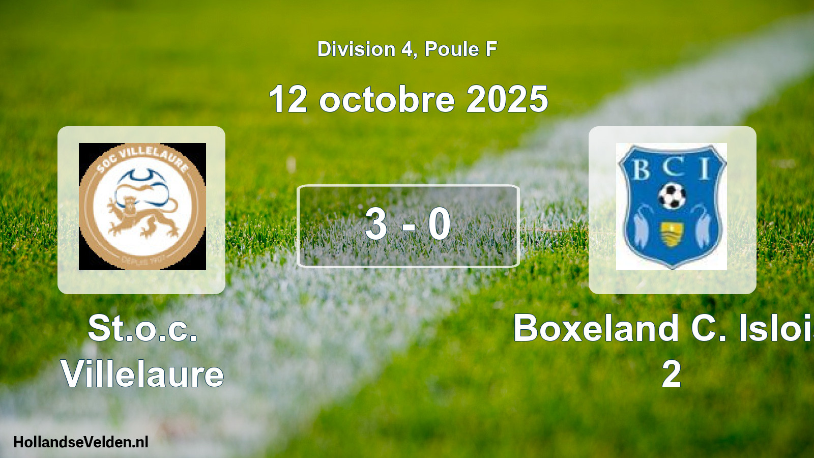 Total number of matches played: St.o.c. Villelaure - Boxeland C. Islois 2 3 - 0 (12 October 2025)