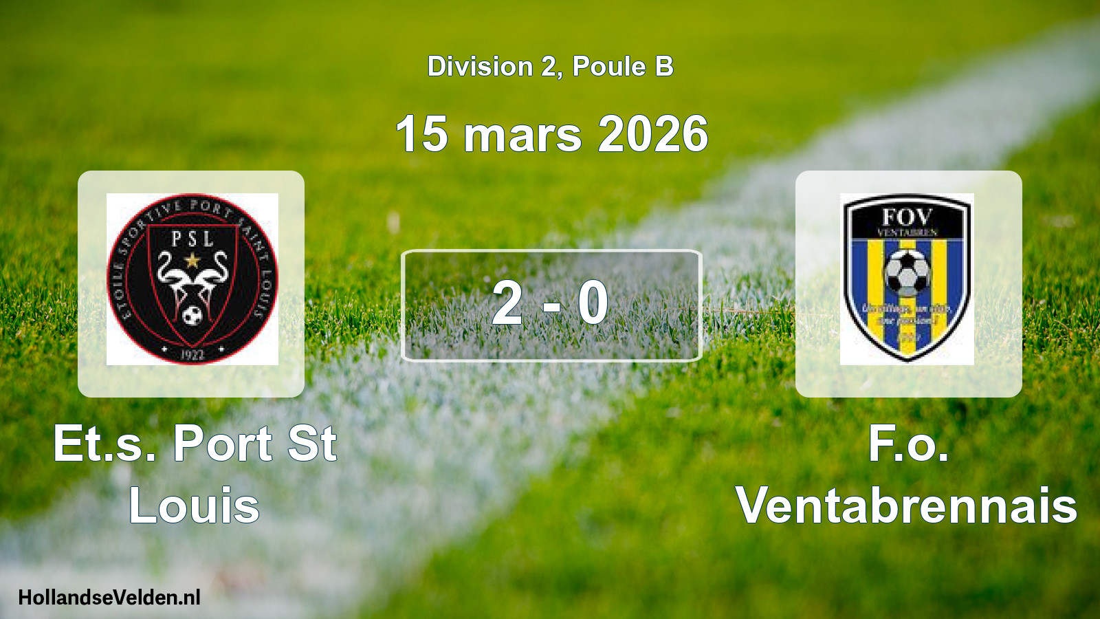 Total number of matches played: Et.s. Port St Louis - F.o. Ventabrennais 2 - 0 (15 March 2026)