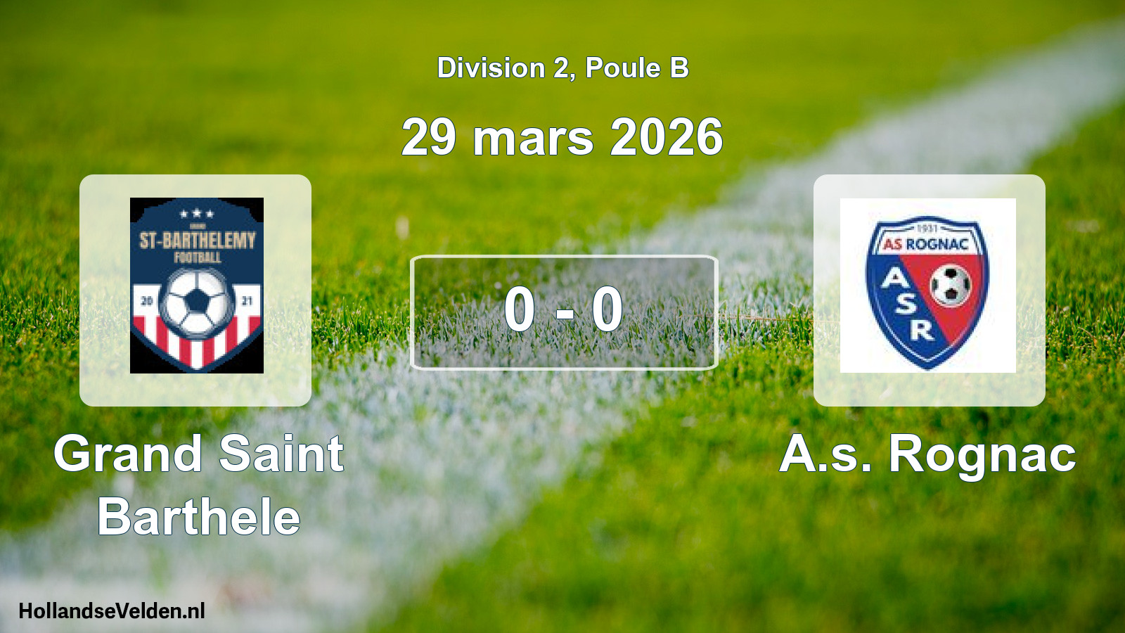 Total number of matches played: Grand Saint Barthele - A.s. Rognac 0 - 0 (29 March 2026)