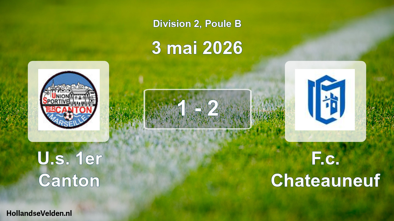 Total number of matches played: U.s. 1er Canton - F.c. Chateauneuf 1 - 2 (3 May 2026)