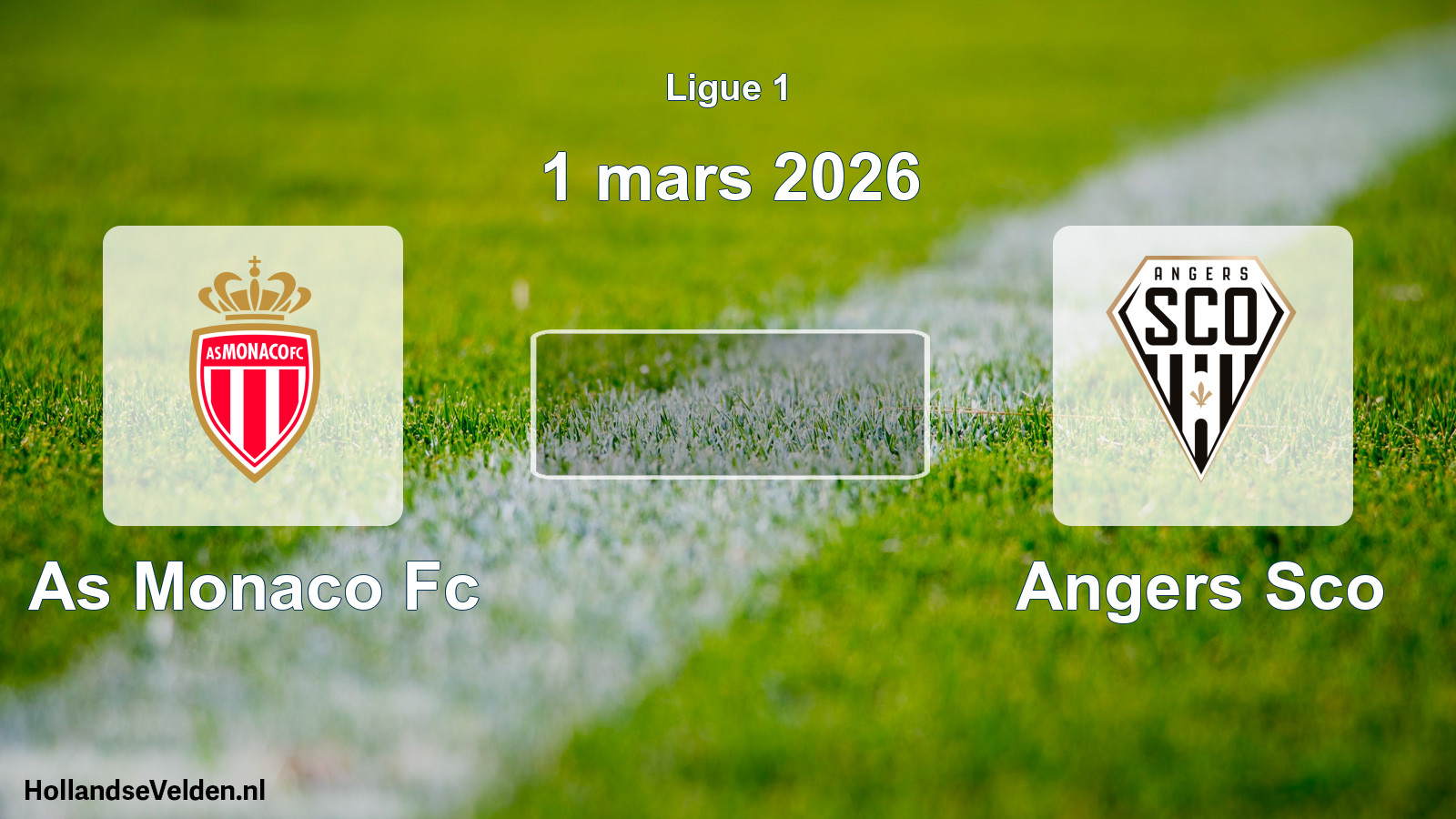 Scheduled Match: As Monaco Fc - Angers Sco (1 March 2026)
