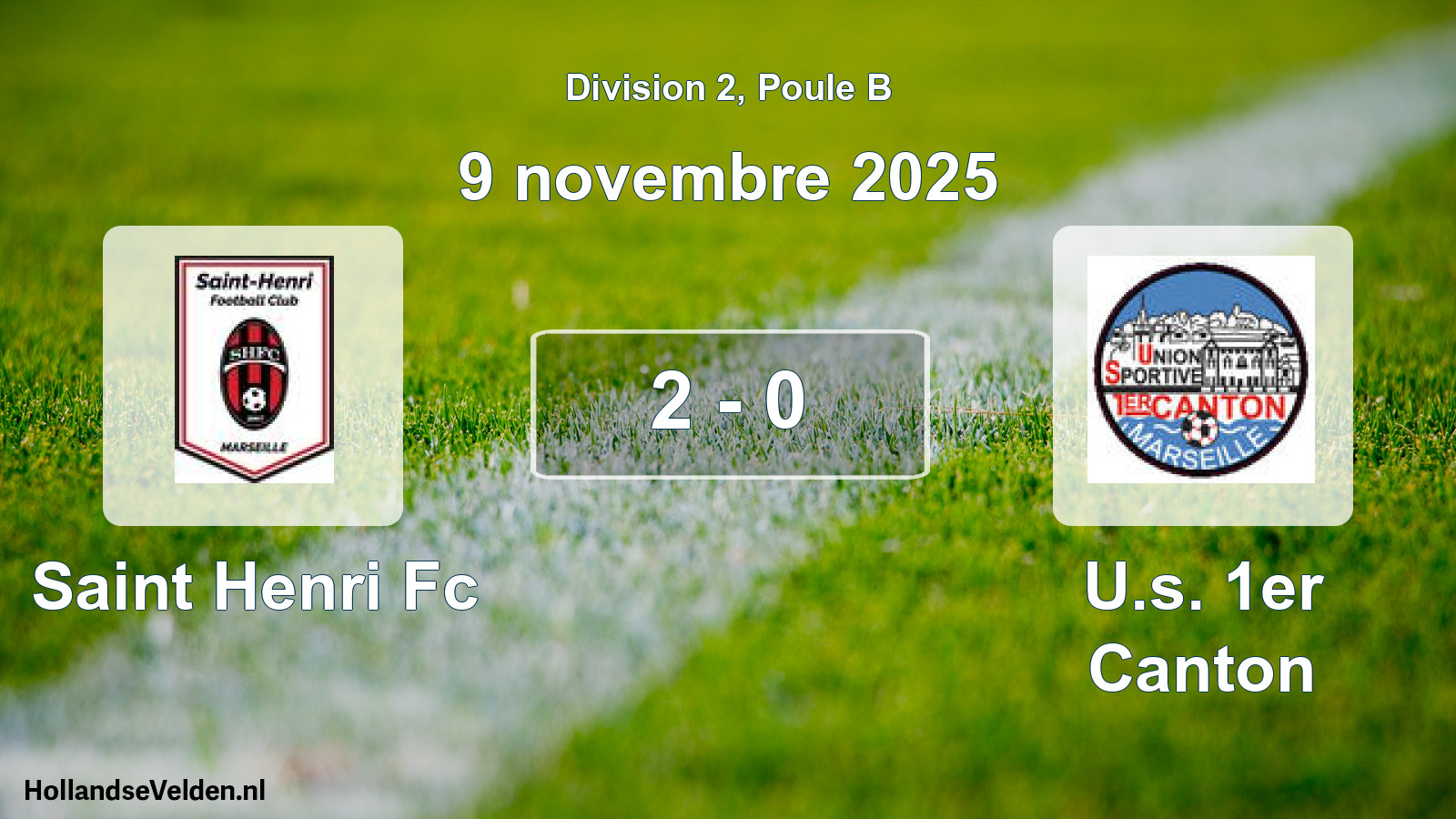 Total number of matches played: Saint Henri Fc - U.s. 1er Canton 2 - 0 (9 November 2025)