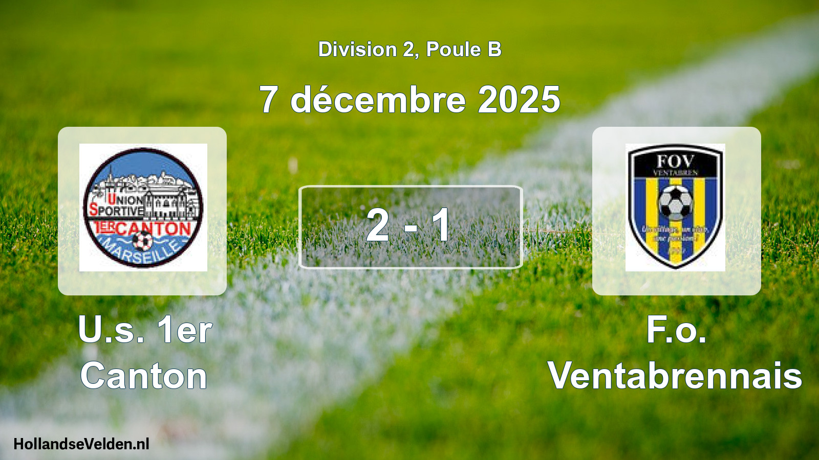 Total number of matches played: U.s. 1er Canton - F.o. Ventabrennais 2 - 1 (7 December 2025)