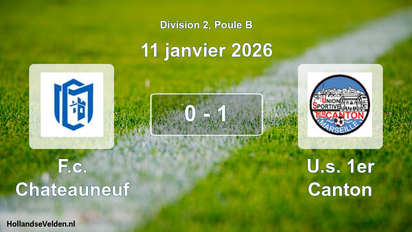 Total number of matches played: F.c. Chateauneuf - U.s. 1er Canton 0 - 1 (11 January 2026)