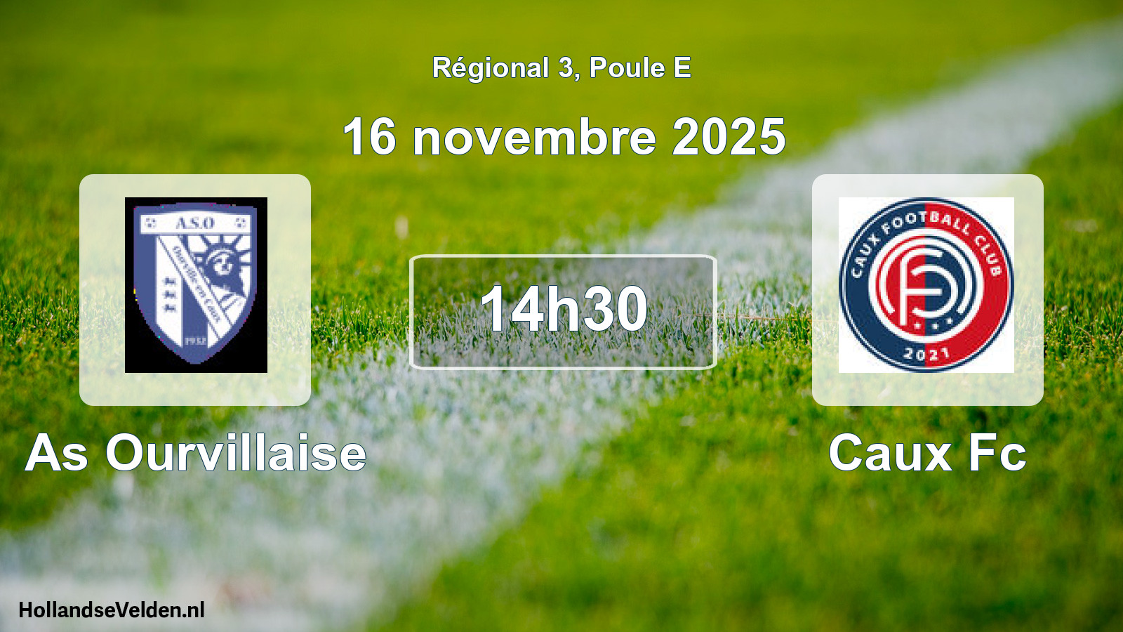 Geplande wedstrijd: As Ourvillaise - Caux Fc (16 novembre 2025)