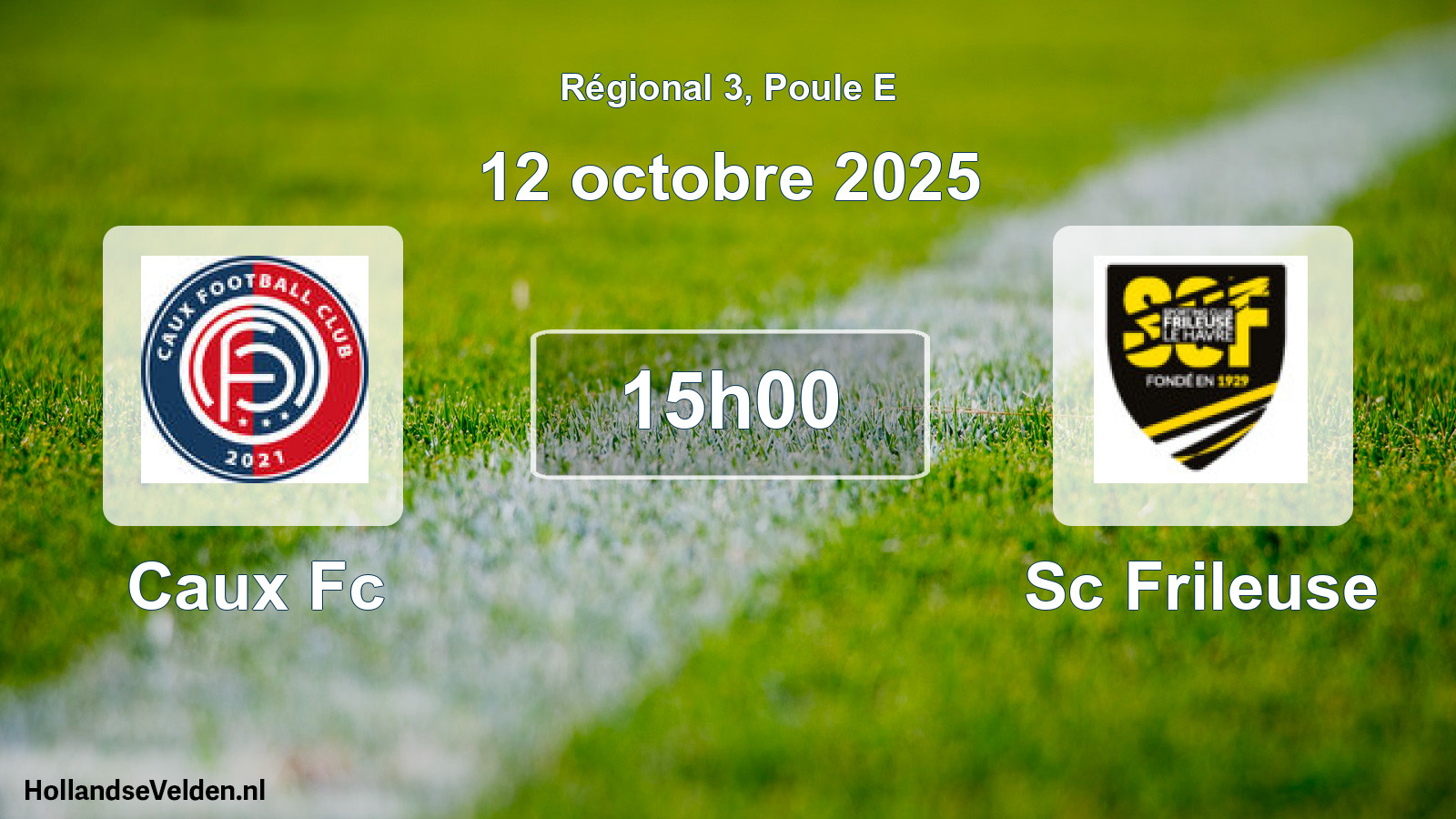 Scheduled Match: Caux Fc - Sc Frileuse (12 October 2025)
