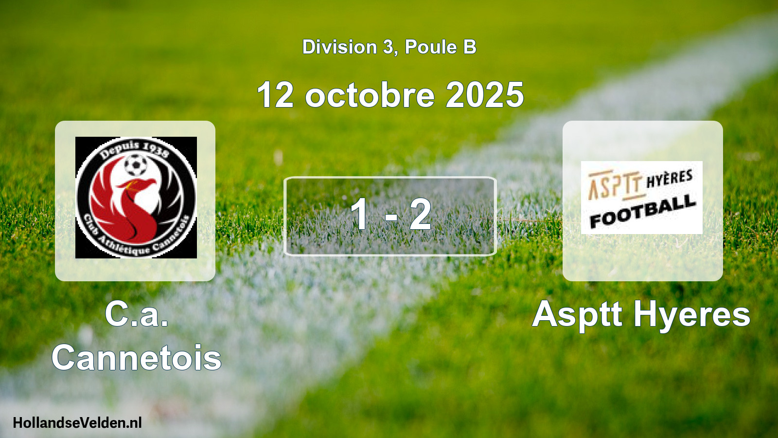 Total number of matches played: C.a. Cannetois - Asptt Hyeres 1 - 2 (12 October 2025)