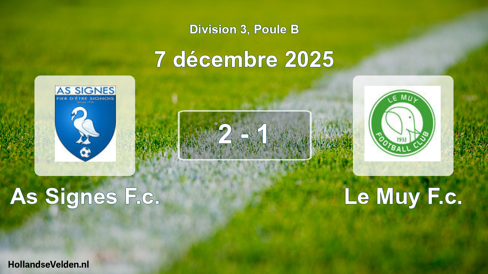 Match joué: As Signes F.c. - Le Muy F.c. 2 - 1 (7 décembre 2025)