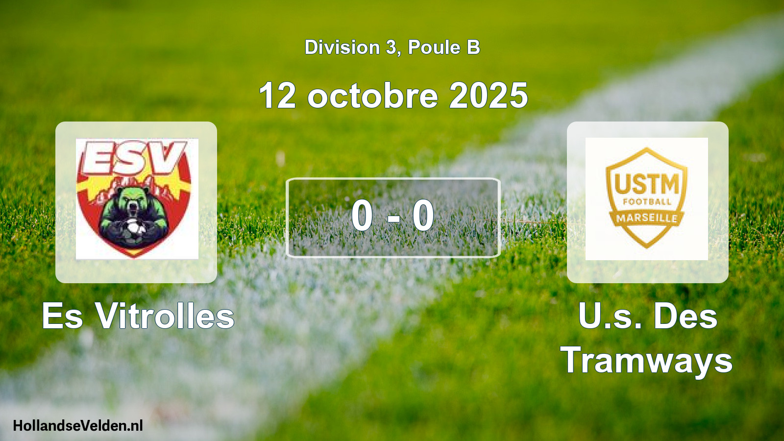 Match joué: Es Vitrolles - U.s. Des Tramways 0 - 0 (12 octobre 2025)