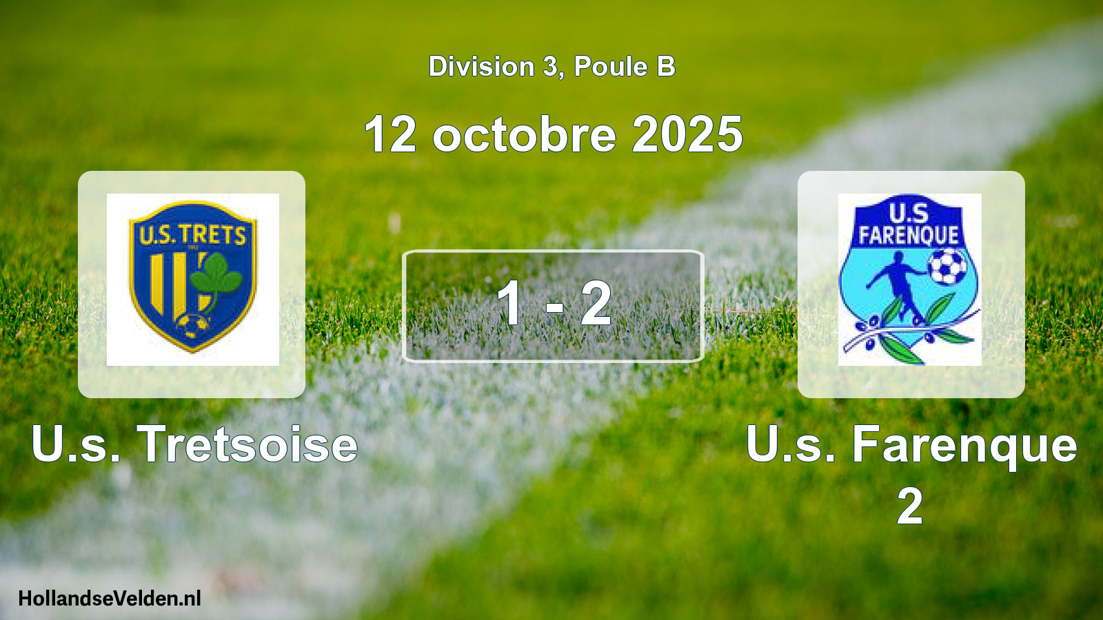 Match joué: U.s. Tretsoise - U.s. Farenque 2 1 - 2 (12 octobre 2025)