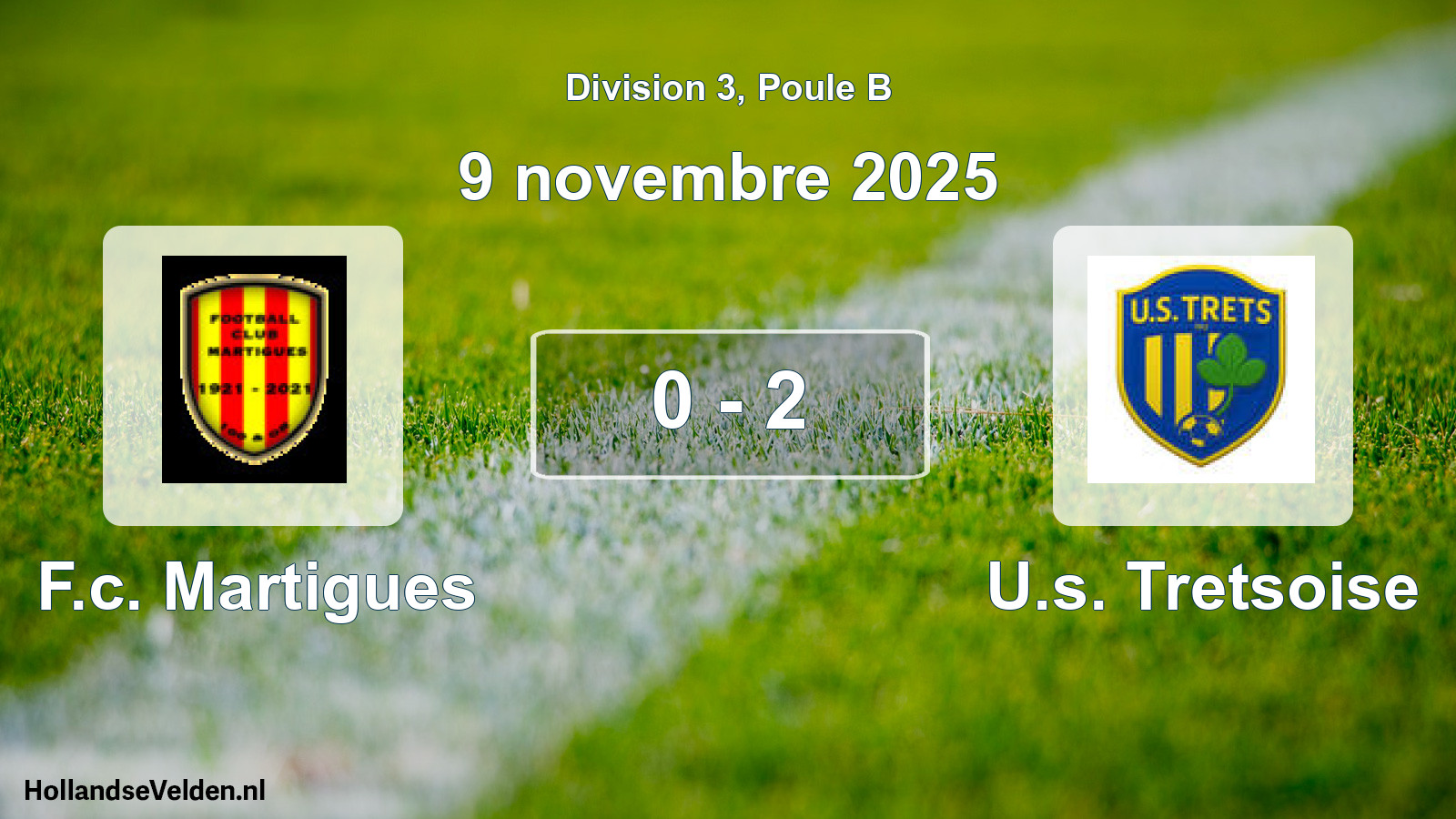 Total number of matches played: F.c. Martigues - U.s. Tretsoise 0 - 2 (9 November 2025)