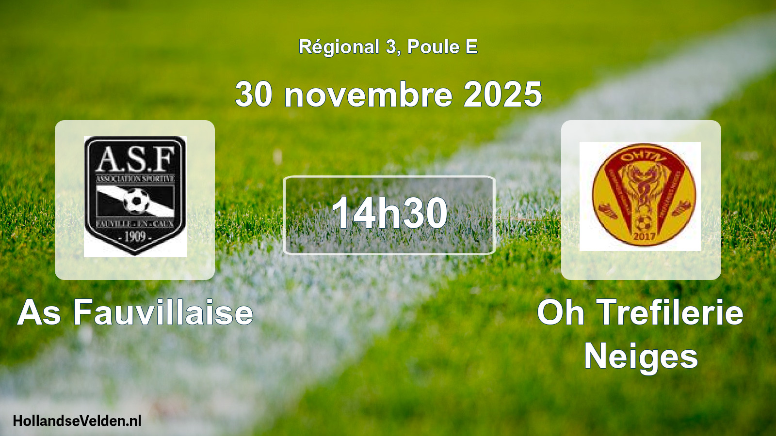 Scheduled Match: As Fauvillaise - Oh Trefilerie Neiges (30 November 2025)