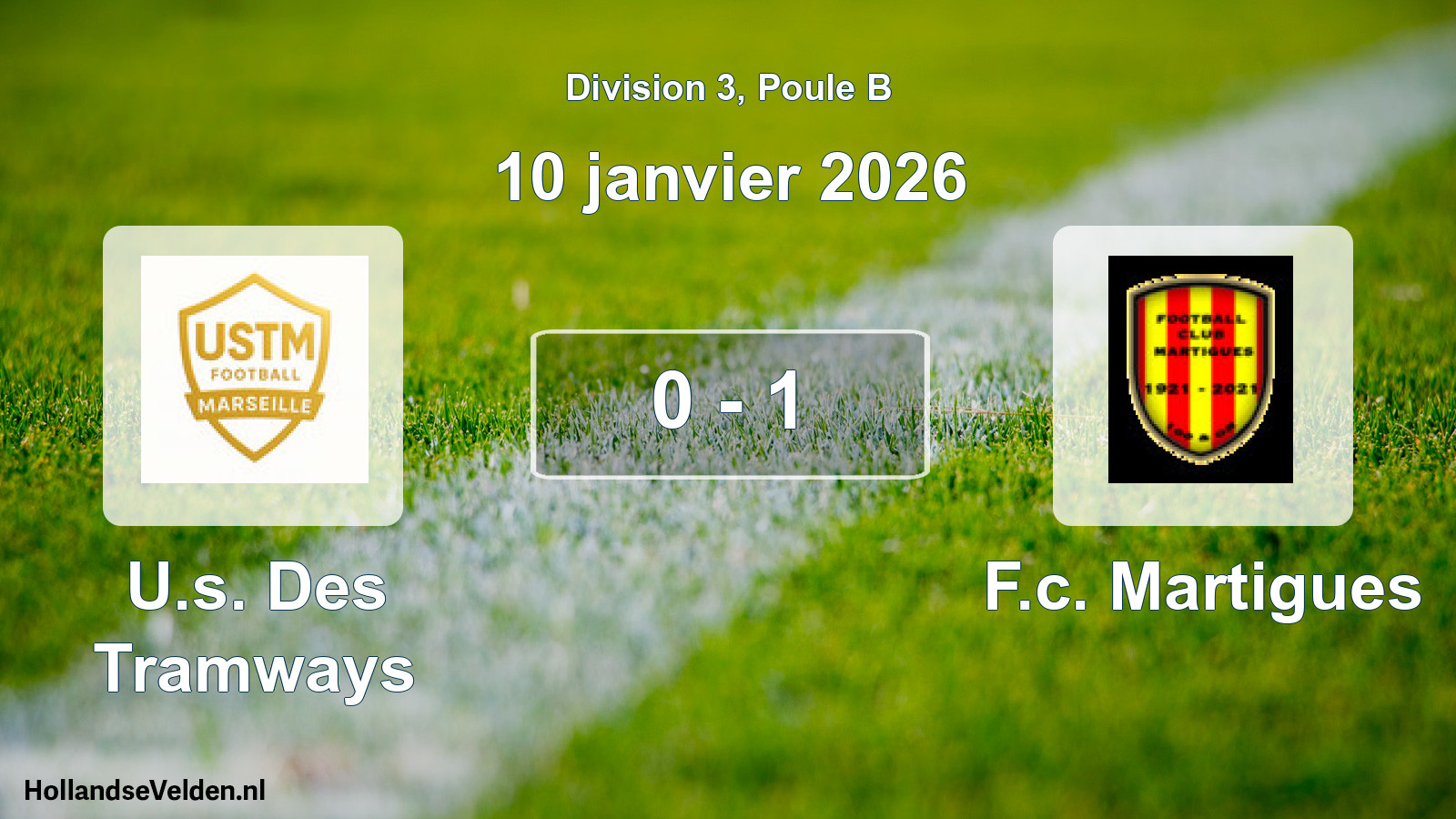 Total number of matches played: U.s. Des Tramways - F.c. Martigues 0 - 1 (10 January 2026)