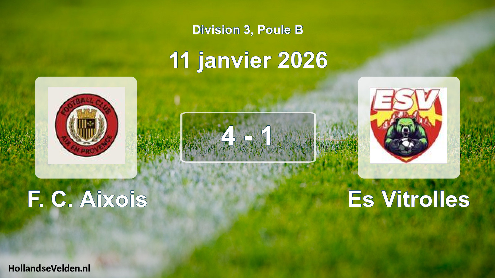 Total number of matches played: F. C. Aixois - Es Vitrolles 4 - 1 (11 January 2026)