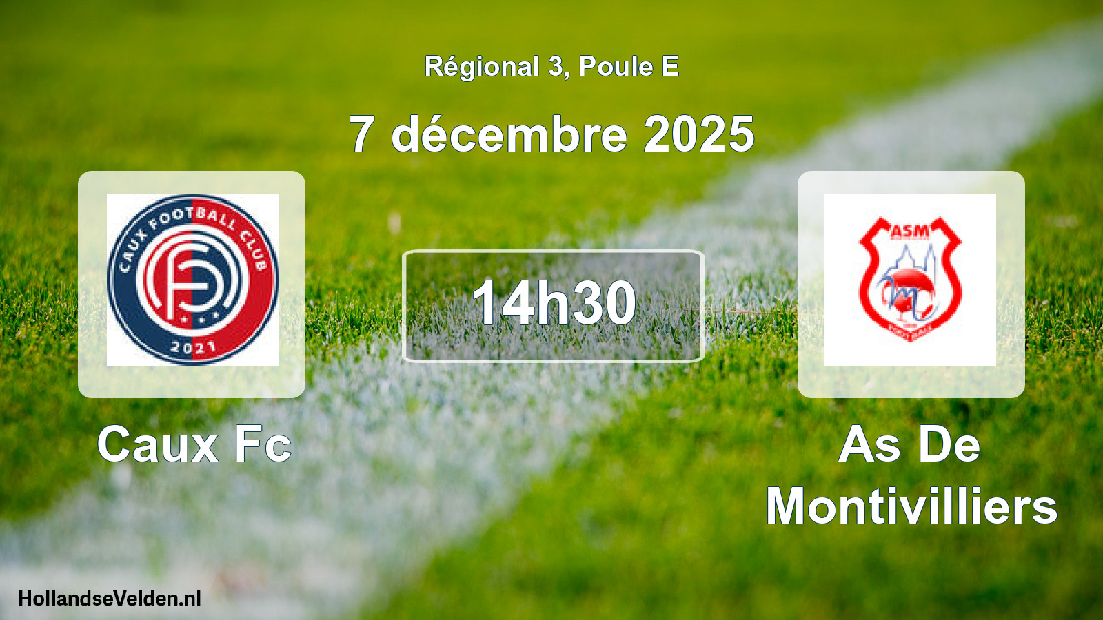 Scheduled Match: Caux Fc - As De Montivilliers (7 December 2025)