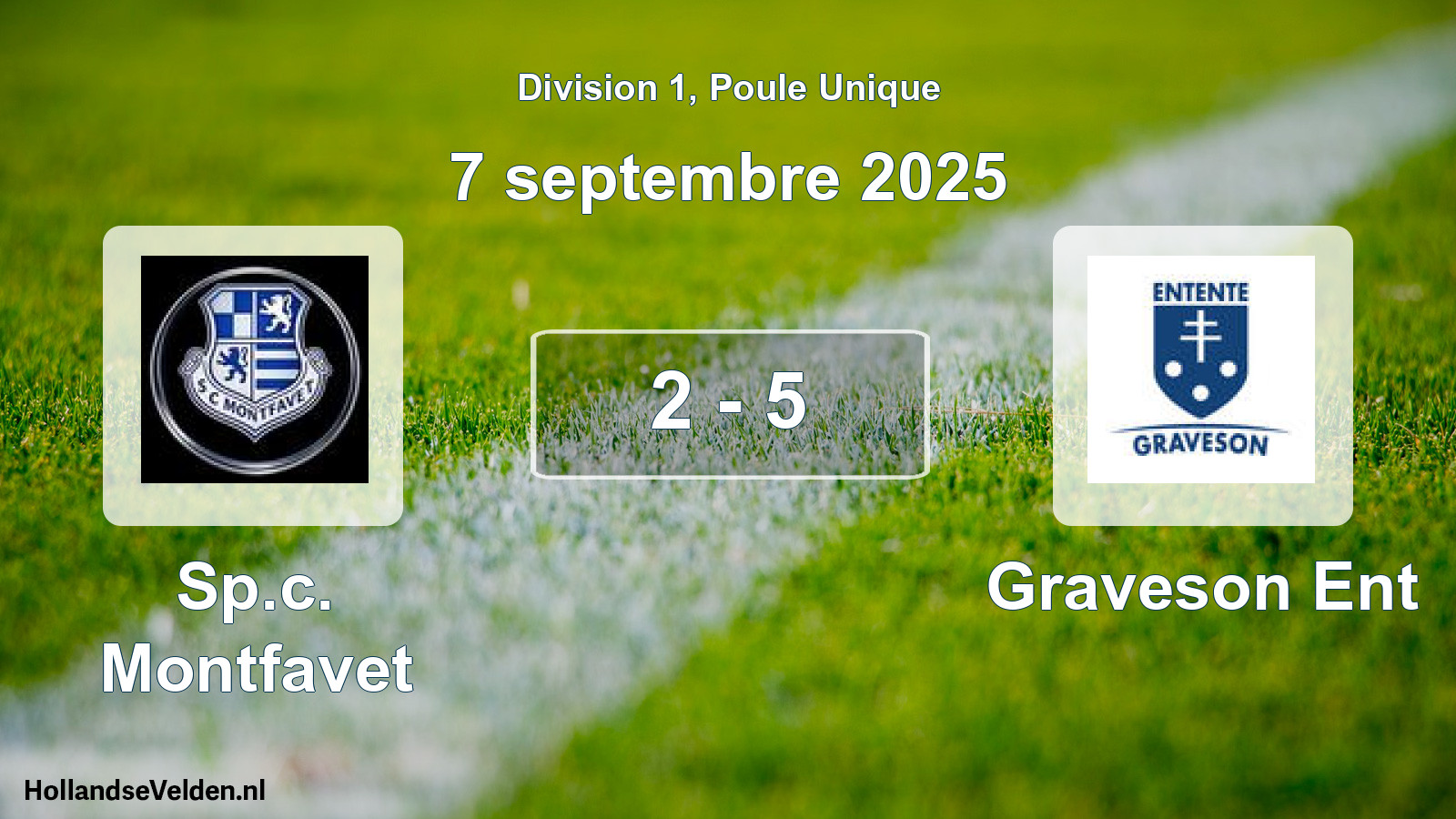 Total number of matches played: Sp.c. Montfavet - Graveson Ent 2 - 5 (7 September 2025)