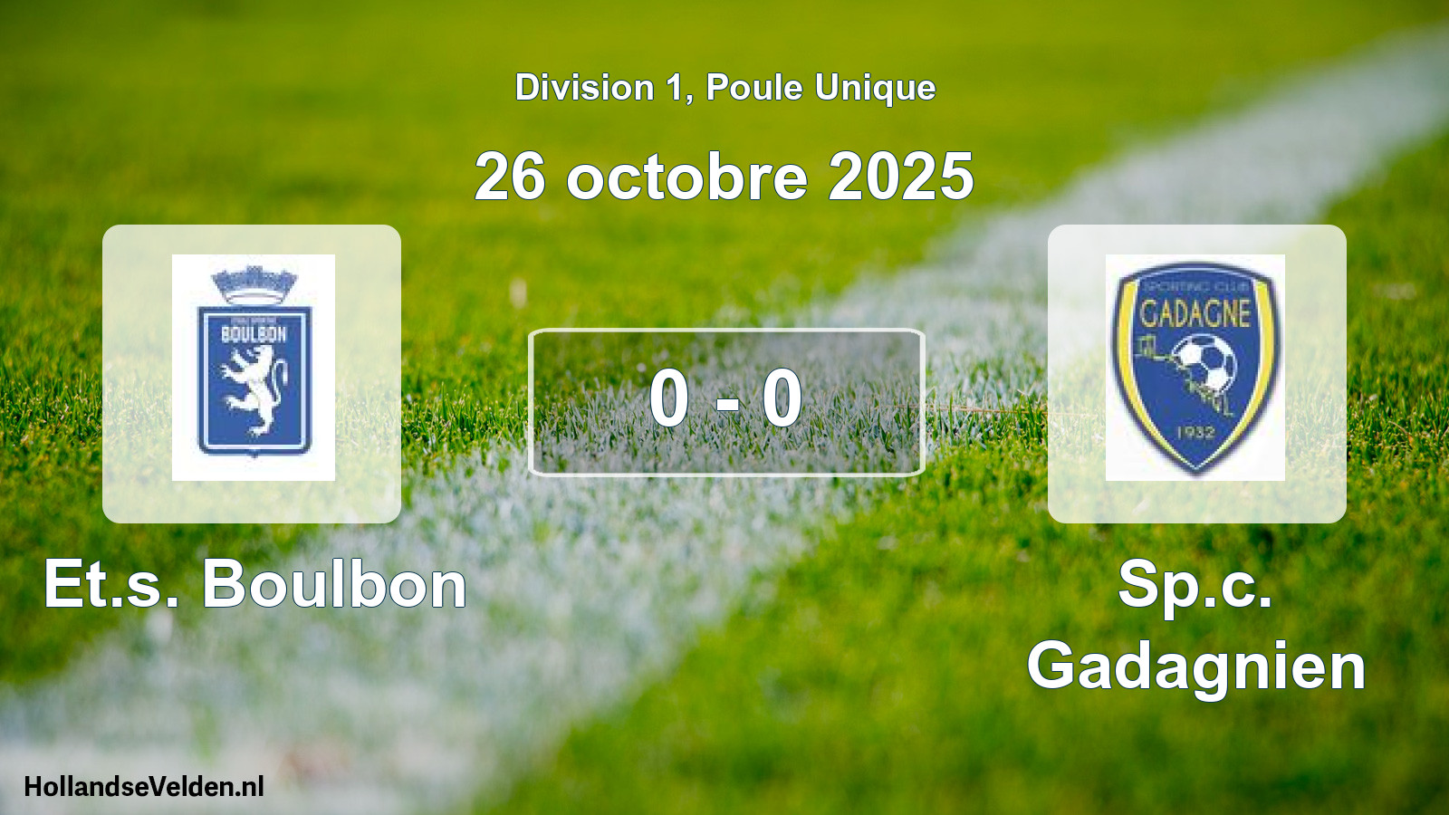Total number of matches played: Et.s. Boulbon - Sp.c. Gadagnien 0 - 0 (26 October 2025)