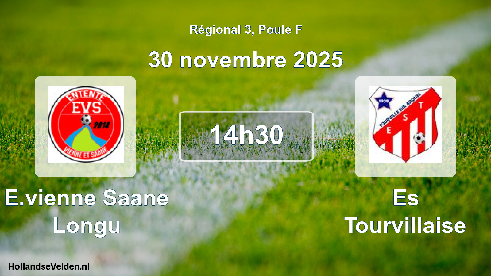 Scheduled Match: E.vienne Saane Longu - Es Tourvillaise (30 November 2025)