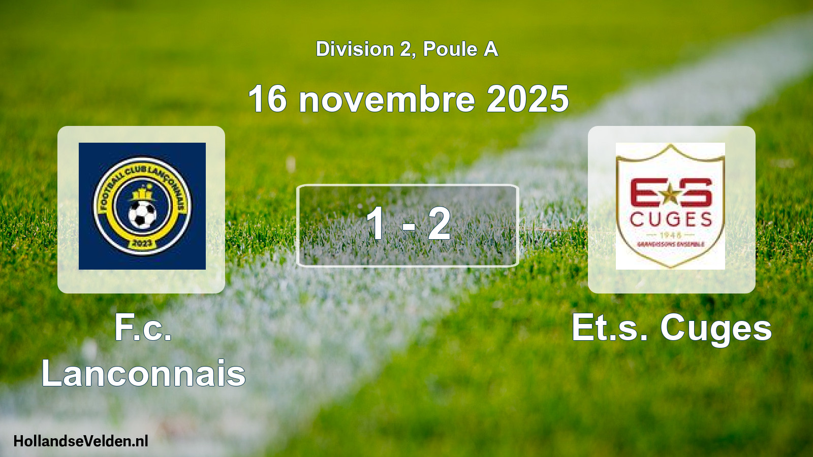 Total number of matches played: F.c. Lanconnais - Et.s. Cuges 1 - 2 (16 November 2025)