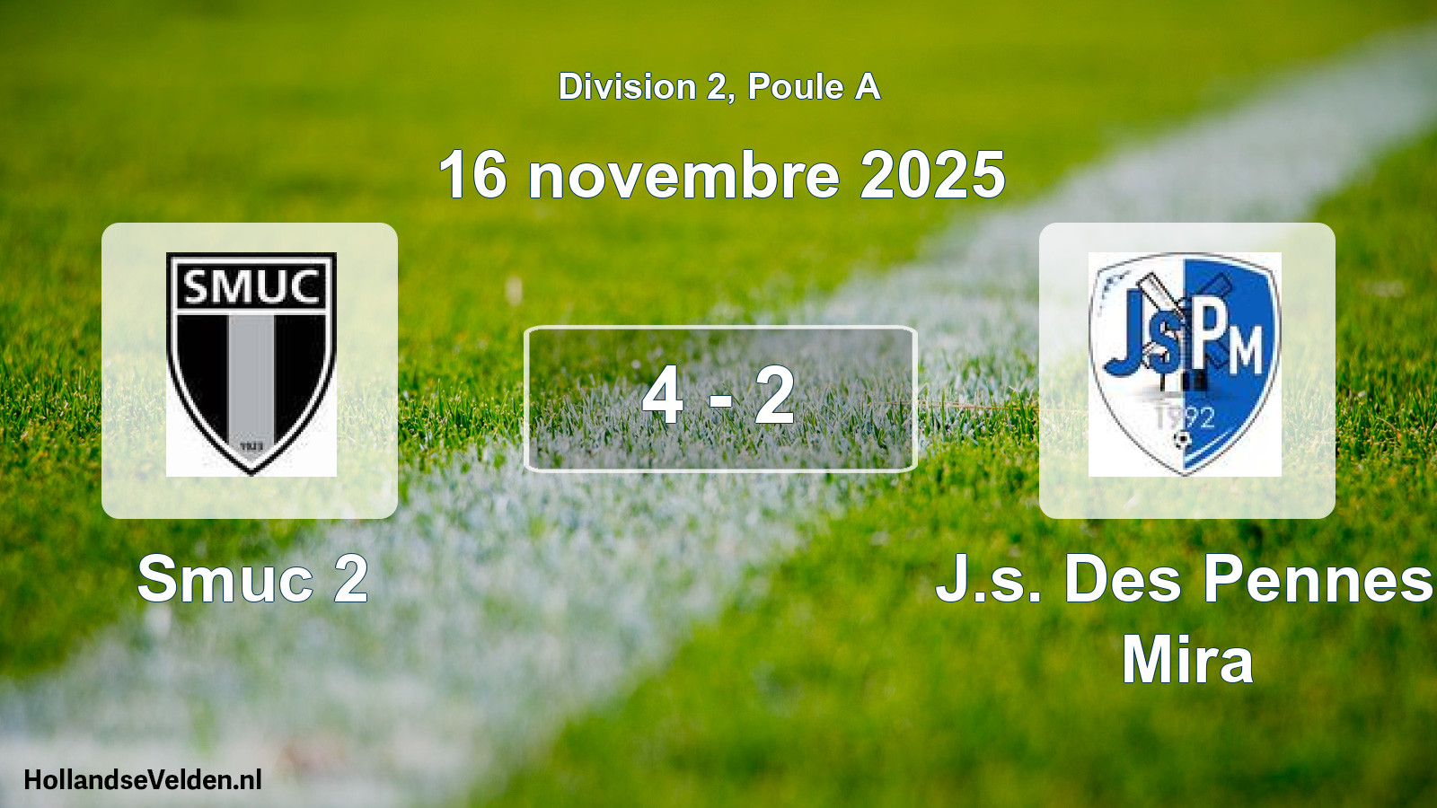 Total number of matches played: Smuc 2 - J.s. Des Pennes Mira 4 - 2 (16 November 2025)