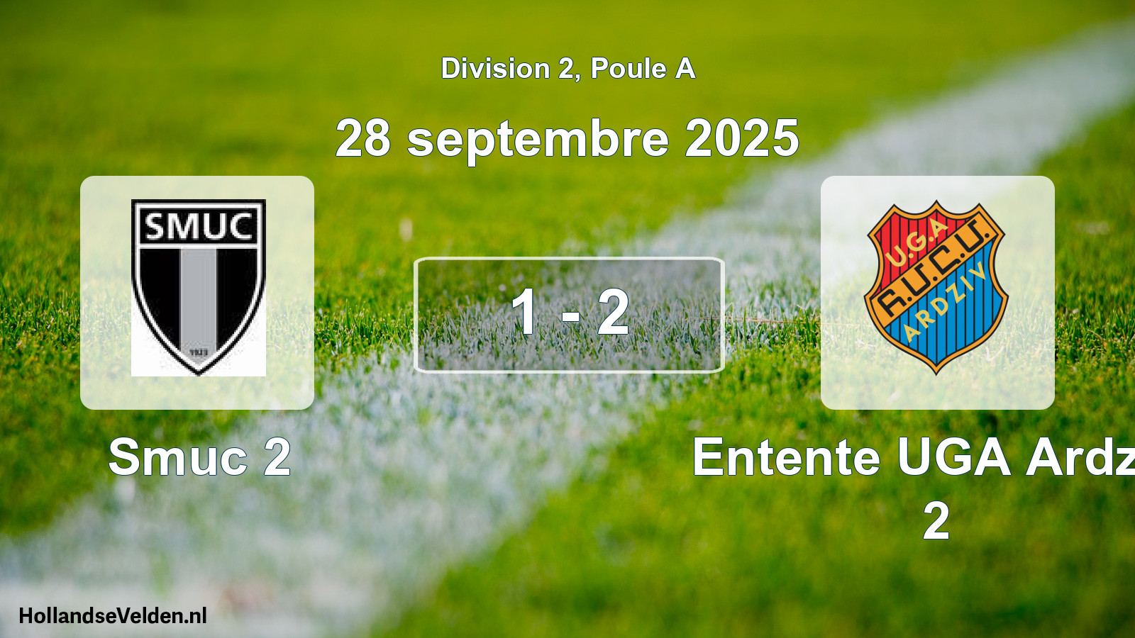 Total number of matches played: Smuc 2 - Entente UGA Ardziv 2 1 - 2 (28 September 2025)