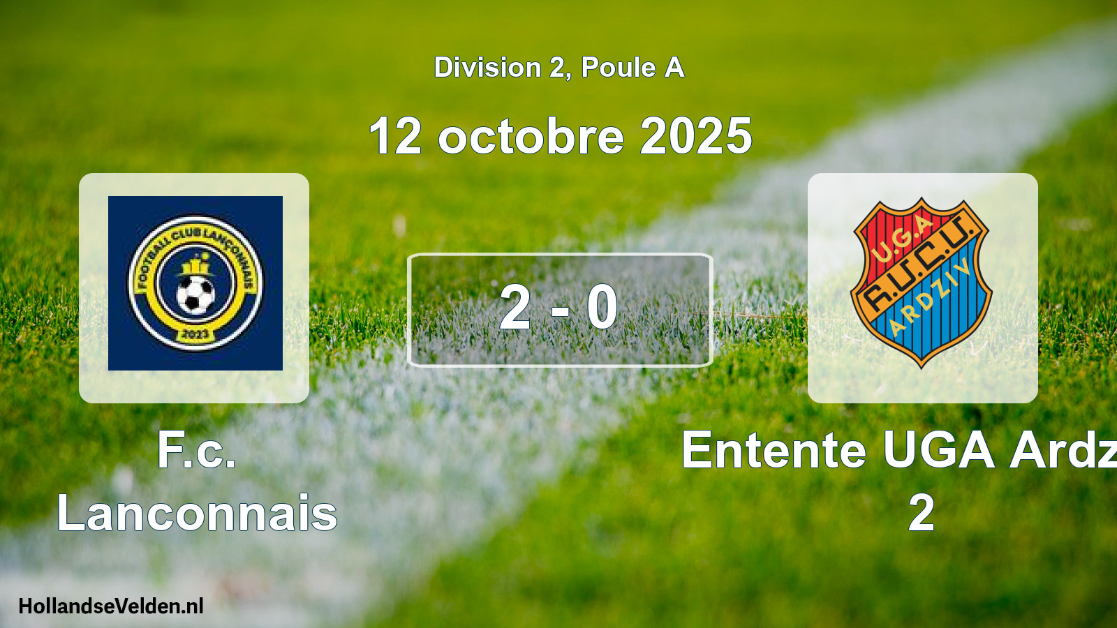 Total number of matches played: F.c. Lanconnais - Entente UGA Ardziv 2 2 - 0 (12 October 2025)